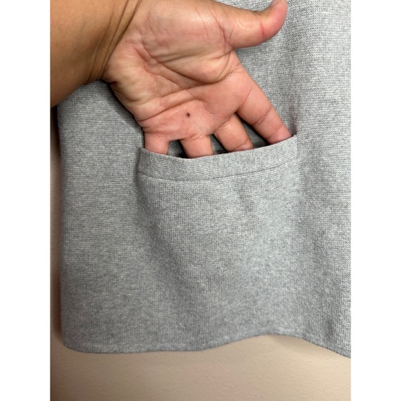 Lands' End Women's Plus Size Fine‎ Gauge Cotton Button Front Blazer Sweater 2X - Picture 5 of 9